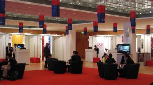 ↑ 행사장 한켠에 마련된 한국공동관