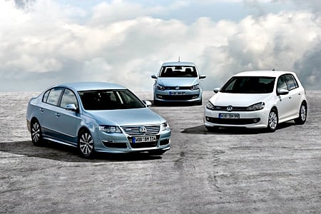 ↑폭스바겐 '골프-폴로-파사트' 블루모션(친환경버전)