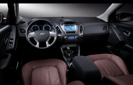 ↑현대차 '투싼IX'의 실내모습