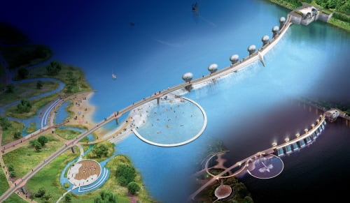 ↑대림산업의 이포보 조감도