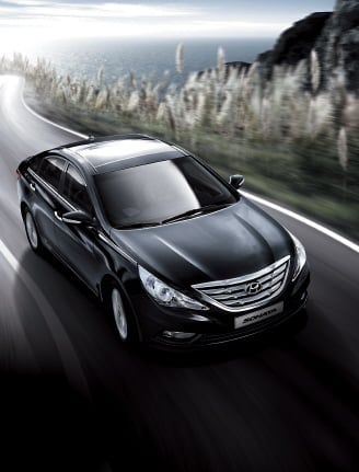 ↑현대차 '신형 쏘나타 (YF)'