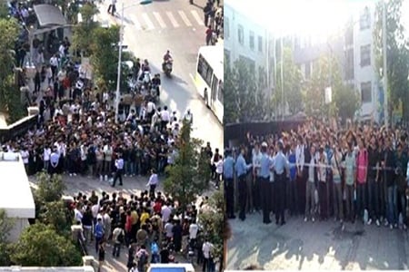 ↑폭행 동영상속 가해 여학생의 학교에 몰려온 네티즌들 ⓒ사진=신민왕