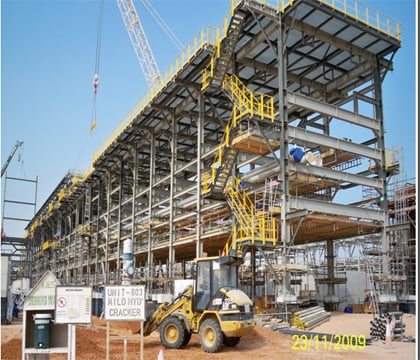 ↑터키 제3의 항구도시인 이즈미르에 정유플랜트 공장을 짓는 터키 이즈미르 DHP 프로젝트 현장