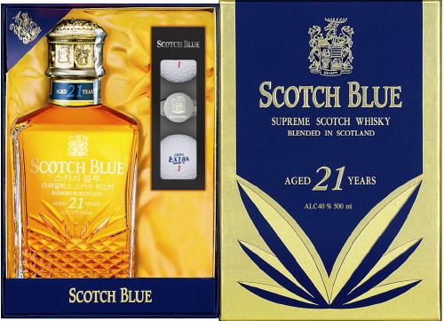 ↑스카치블루(21년)-700ml(12만2000원), 500ml(8만500원)