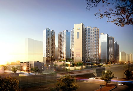 ↑ 3월 분양 예정인 재건축 아파트, 경기도 남양주시 도농동 도농센트레빌 ⓒ동부건설