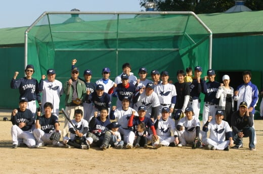 ↑연예인 야구단 '스타폭스'