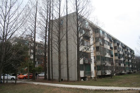 ↑ 12일 개포동 개포주공 1단지. 사람이 없이 한적한 모습이 잠잠한 시장 분위기를 반영하는 듯하다.