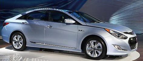 ▲현대차 쏘나타 하이브리드, 뉴욕오토쇼