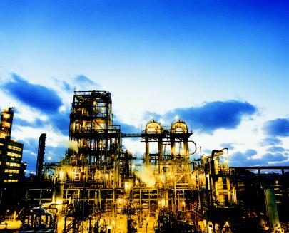 ↑LG화학 여수공장 야경