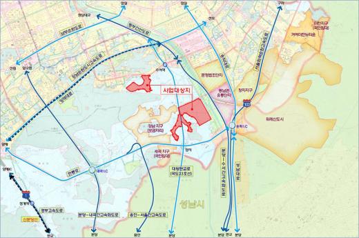 서울세곡2지구 사업대상지역 ⓒ국토부 홈페이지