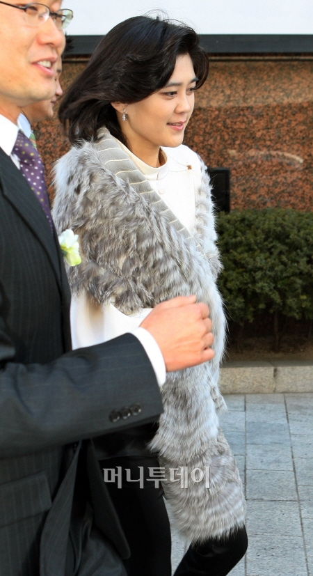 지난 2월 호암 이병철 회장 탄생 100주년 기념식에 참석한 이부진 호텔신라 전무.(ⓒ사진=이동훈 기자)