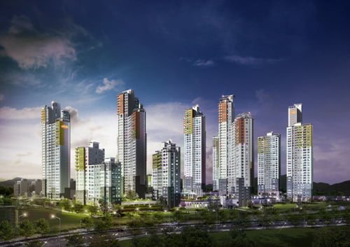 ↑ 광교 e편한세상 조감도