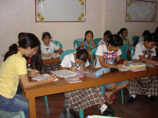 ▲체험학교 수업 모습