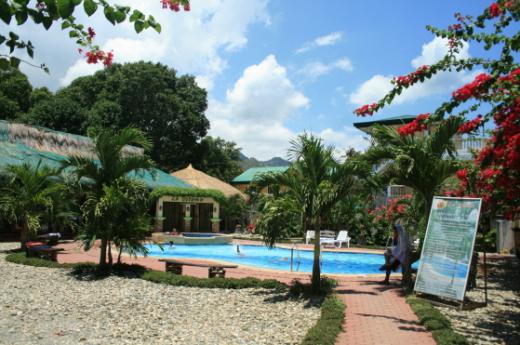 ▲화이트비치 빌라 내부 수영장