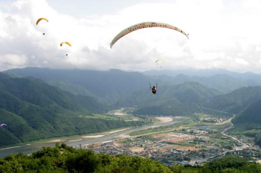▲하늘에서 본 인제의 모습