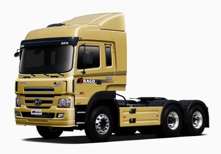 ↑현대차 '트라고 하이루트트랙터'모습