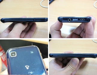 ↑배터리 커버 분리한 모습.