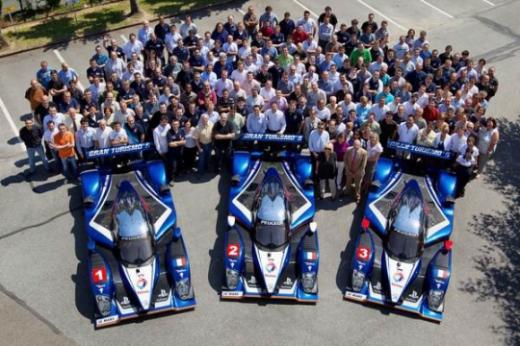 ↑ 푸조 모터스포츠팀 단체 사진.