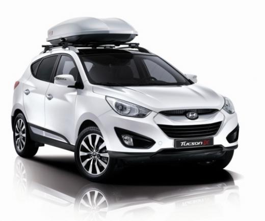 ↑ 각종 튜닝제품을 장착한 현대차 투싼ix.