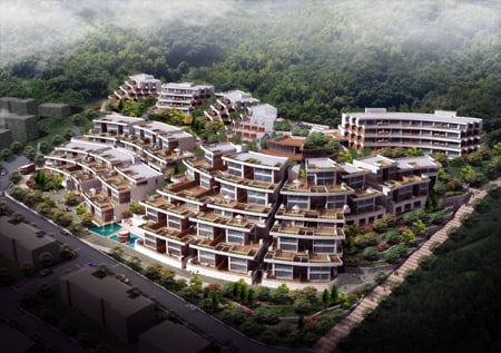 ↑ LH가 짓는 타운하우스 판교 '월든힐스'. 2층에 경사지를 마당으로 활용한 테라스하우스 형태가 도입됐다 ⓒLH공사