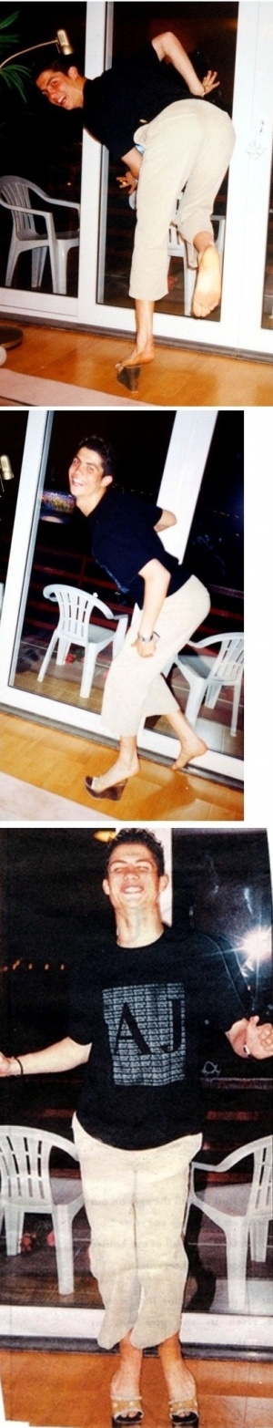 ↑전 여자 친구가 잡지사에 팔아 넘기면서 유출된 호날두의 일상생활 모습