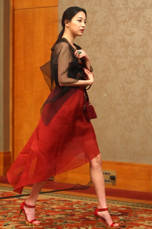 KBS드라마 '명가' 제작발표회 현장에서 한고은 (사진=홍봉진 기자)