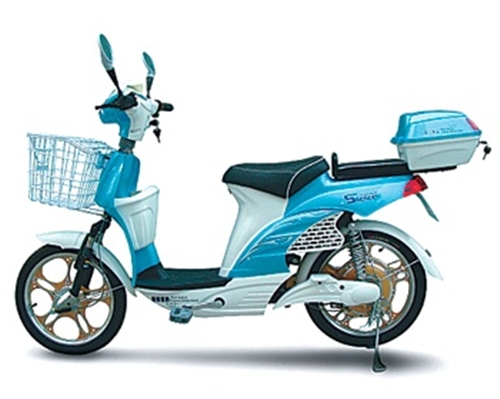 ↑한국오토모빌얼라이언스 '싸이런스'(하이브리드 바이크)