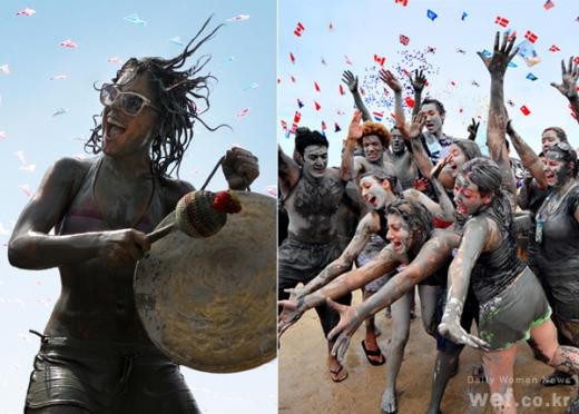["와우, 같이 놀아요!" 머드축제의 열기가 그대로 느껴지지 않나요?_제공=충남 보령시]