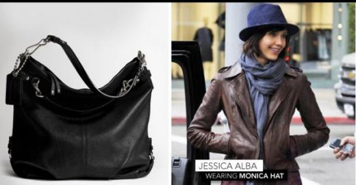 ↑<좌>코치, <우>'코치' 모자쓴 제시카 알바