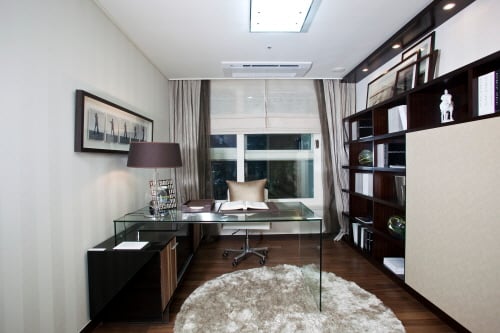 ↑동아건설의 '용산 더 프라임' 142㎡ 침실서재