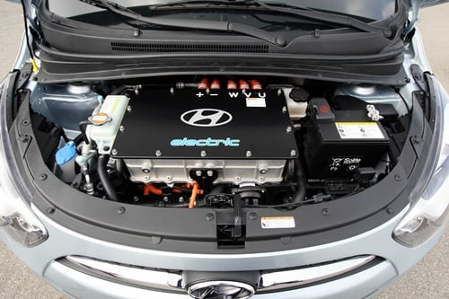 ↑현대 고속전기차 '블루온'