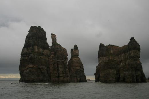 ▲ 두무진 기암 괴석들