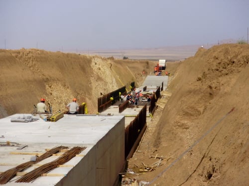 ↑알제리 부그줄 신도시 공동구 공사현장 ⓒ대우건설