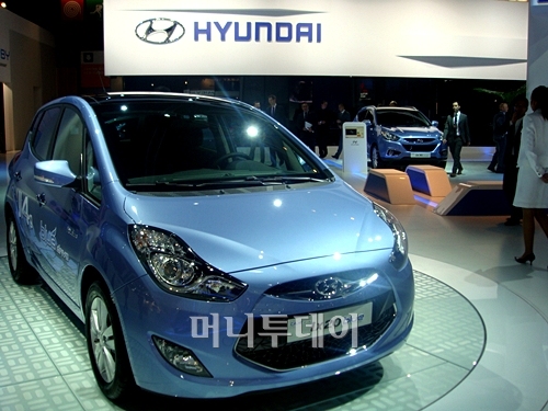 ↑현대차 'ix20 블루'