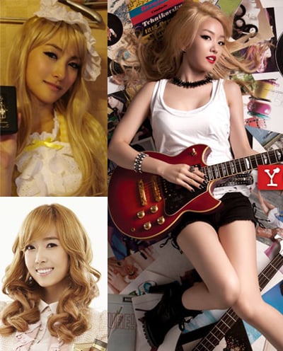 ↑ <좌>가희, <우>이효리