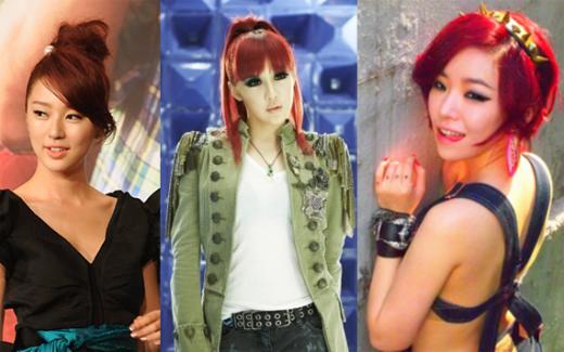 ↑ <좌>신민아, <우>한예슬