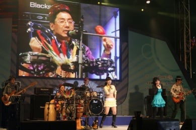 ↑빅밴드 월드에이드의 G20 국가 노래모음 빅콘서트 광경