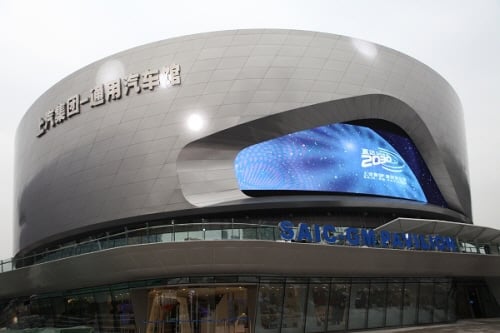 ↑ 상하이엑스포 상하이GM 전시관.
