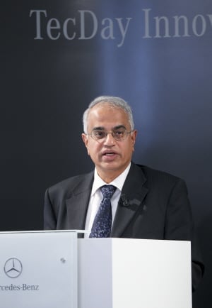 ↑바랏 발라수브라마니안(Bharat Balasubramanian) 다임러 그룹 제품 혁신&선행 기술 연구개발 총괄 부사장.