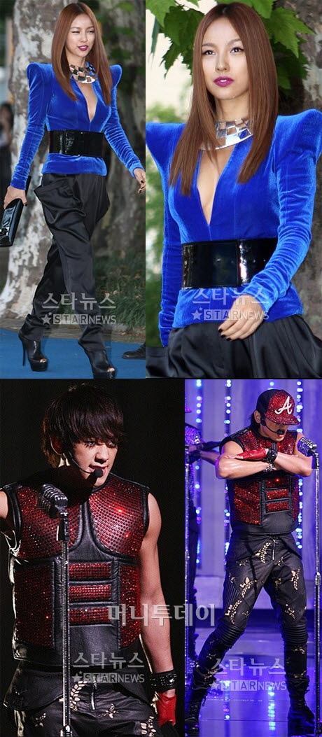 ↑ <위>이효리, <아래>비 (사진= 임성균, 이동훈 기자)