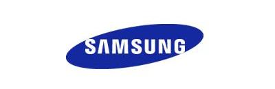 ↑ 1993년 발표된 현재의 삼성 로고.