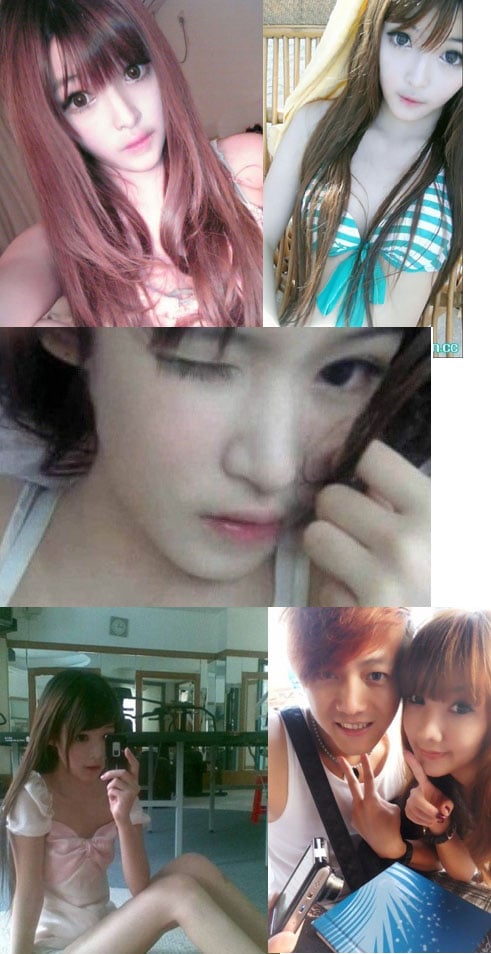 ↑ 인형같은 외모로 논란을 일으킨 중국 여고생 왕지아인의 사진들