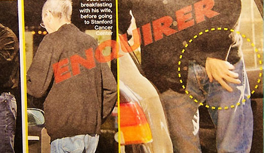 ▲'내셔널 인콰이어러'지에 실린 사진