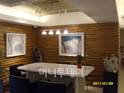 ↑씨티은행 압구정중앙지점에 마련된 고객 편의 공간.