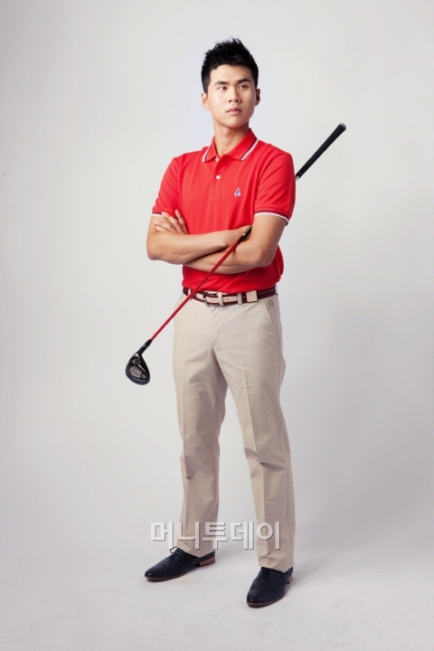 클래식 스타일의 김도훈 선수ⓒ제일모직 빈폴골프