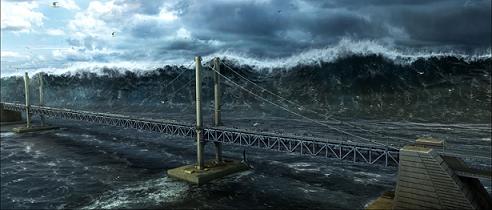 ↑영화 '해운대'의 한 장면