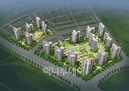 ↑'래미안 영통 마크원' 조감도.