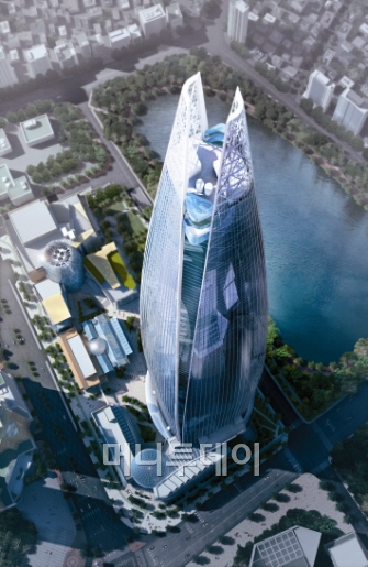 ↑롯데수퍼타워 조감도.