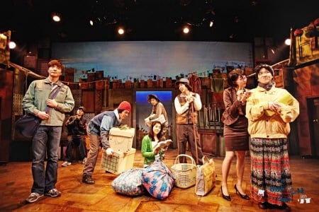 ↑창작뮤지컬 '빨래'의 한 장면. ⓒ명랑씨어터 수박