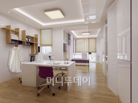 ↑ 1.5베이 설계를 도입한 '송파푸르지오시티' 오피스텔